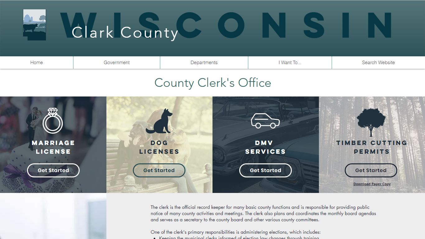 Clerk's Office | Clark County WI